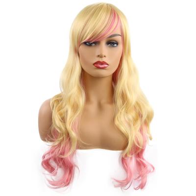 China New Halloween Wig Harajuku Wig Women Long Hair Wigs Natural Heat Resistant Fiber Synthetic Cosplay Daily Use Replacement Wig for sale