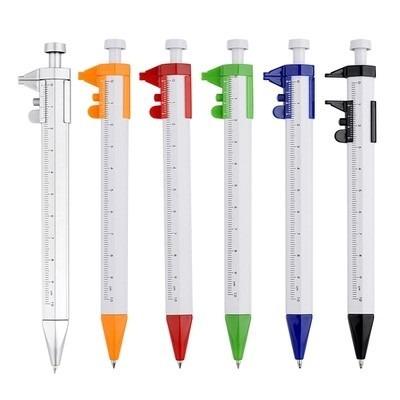 China Vernier Gauge Classic Ballpoint Pen Ruler Multifunctional Pen For Promotion for sale