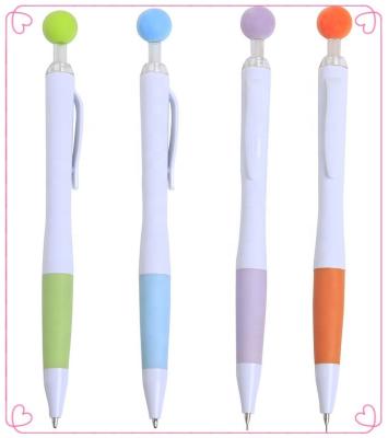 China office & Promotional School Pen Cute Ballpoint Plastic Beadable Pen With Custom Logo for sale