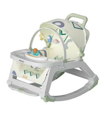 China Durable+adjustable+Mobile 2022new baby rocking chair /cleaning /multifunctional rocking chair/baby rocking chair pulley/bouncer for sale