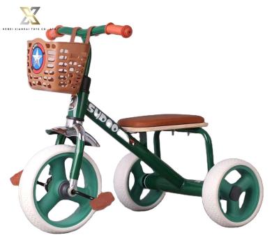 China New Cheap Material Hot Sale Children's Eco-friendly Toy Car High Carbon Steel Children's Pedal Tricycle for sale