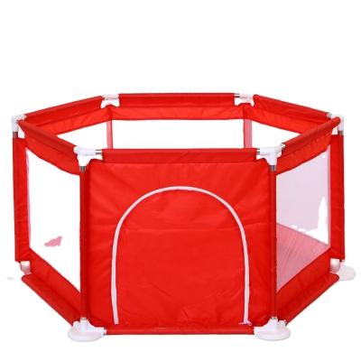 China Lightweight Big Room Mesh Baby Playpen Indoor Folding Baby Safe Barrier Durable and Outdoor Metal Material Safe Origin for sale