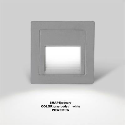 China Tempered Glass Square Recessed Waterproof Outdoor Led Stair Step Light for sale