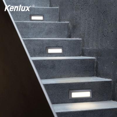 China 6W Tempered Glass Rectangle Surface Step Light Led Terrace Lighting Outdoor Stair Step Light for sale