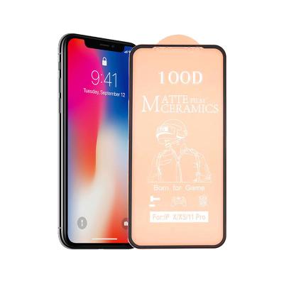 China Mobile Phone IM CEREMIC 9D Full Silk Printed Anti-fingerprint Ceramic Screen Curved Protector For Iphone 11 pro max for sale