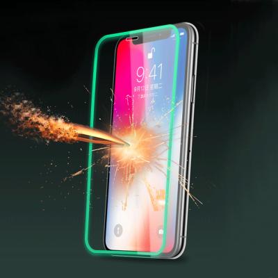 China Night Light Luminous Screen Protector Premium Anti-Scratch Tempered Glass Screen Protector For iPhone for sale