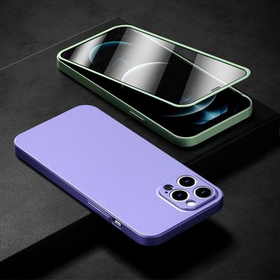 China Anti-fall Phone Case For iPhone 13 Case Screen Protector And Phone Case 2 In 1 for sale