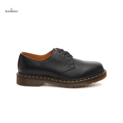 China MANRINO-0169 Handmade Anti-Smell Stitching Lace Up Matte Cow Leather Round Toe Flat Unit Oxford Rubber Unique Stylish Shoes For Office Lady for sale