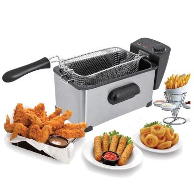 China Household industrial deep fryer electric countertop deep fryer homeuse 3L deep fryer for sale