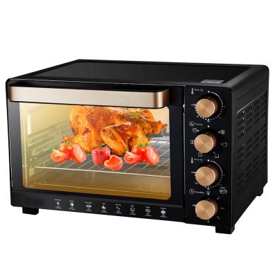 China Household 45L 100-250 Degree Adjustable Electric Toaster Oven Countertop Baking Oven With Hot Plate for sale