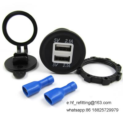 China Wholesale 12v Dual USB Port Phone Charger For Car Motorcycle for sale