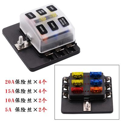 China 6 Way Blade Fuse Box LED Indicator Fuse Holder for sale