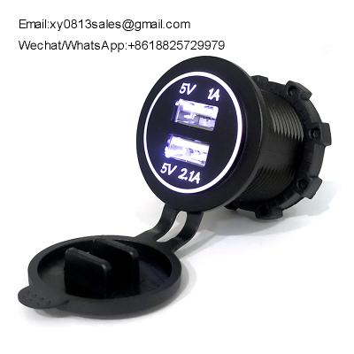 China China Factory Full Waterproof 3.1A/4.2a Car Mobile phone Charger used on bus motorcycle marine for sale