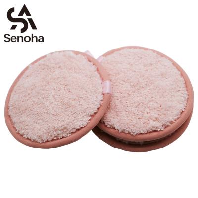 China Wipes off makeup with just Senoha OEM Service New Arrival Wet Microfiber Makeup Remover Facial Cleansing Pad for sale