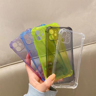 China Shockproof Protector Cover Phone Case For iPhone 12 11 pro Max Xs X Transparent Clear Silicone Phone Case For iPhone for sale