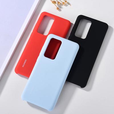 China Liquid Soft TPU Silicone Mobile Phone Case For Huawei P40 Protector Cover Huawei P40 Protect Back Cover For P40 PRO Phone Case for sale