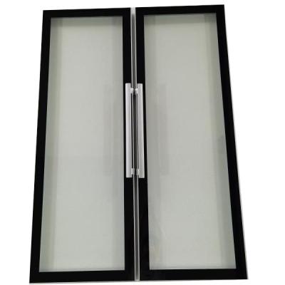 China Hotel OEM Walk In Freezer Refrigerated Cabinet Glass Door, Glass Refrigerated Cabinet Door, High Visibility And Narrow Frameless for sale