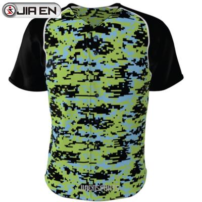 China Antibacterial Wholesale Custom Baseball Jersey Youth Custom Camouflage Baseball Tank Top for sale