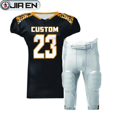 China Antibacterial Custom Cheap American Football Jersey Reversible 100% Polyester College Football Uniform for sale