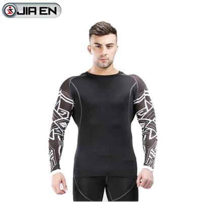 China Sublimated Long Sleeve Men's Rash Guard Custom Printed Rash Guard for sale