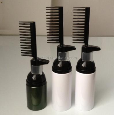 China Hair PET Bottle With Comb Dispenser For Hair Solution for sale