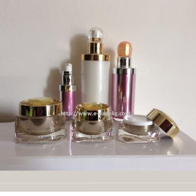 China Skin Care Bottle Family Transparent Bottles And Jars for sale