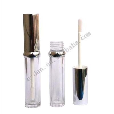 China Straight Round Lip Gloss Lip Gloss Bottle, Plastic Lip Gloss Tube for sale