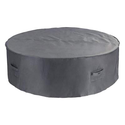 China Round table protection waterproof outdoor cover for round table round plastic table covers for sale