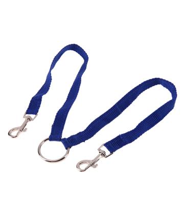 China Sustainable Design 2 in 1 Working Hands Adjustable Nylon Pet Leash Double Dog Leash for sale