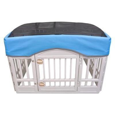 China Removable Cover Prevent Pets From Escaping 36 Sides Inch*4 Pet Playpen Mesh Fabric Top Cover for sale