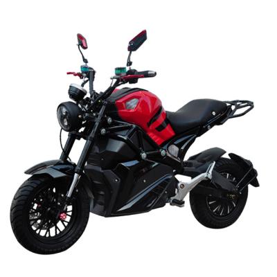 China High Quality New Steel M9 S Frame Battery 2 Wheel Sports Electric Motorcycle 72V20Ah for sale