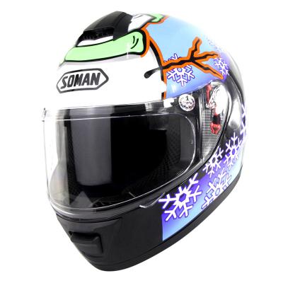 China S High Quality And Good Price Sm962 Multicolor Snowman Safety Helmet For Motorcycle SM962 for sale