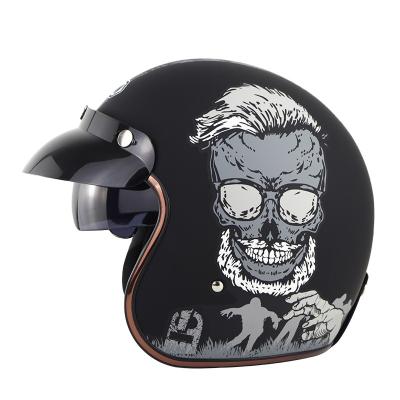 China Hot Sale Sm-521 Halley Inner Lens Vintage Helmet Protection S Fully Automatic Bike Riding Lightweight Motorcycle for sale