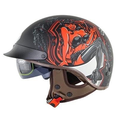 China Cheap And High Quality Motorcycle Wholesaler Sm202 S Half Bike Helmet SM202 for sale