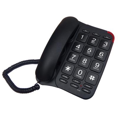 China Analog Landline Landline Reminder Big Button Telephone For Senior Old People Phone for sale