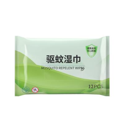 China LFMRW-121 SKIN CARE ODM OEM Backed Wet Wipes Cloth / Mosquito Repellent Wipes Cloth for sale