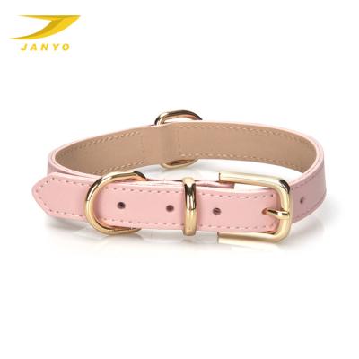 China New Customized Viable Style Customized Adjustable Pet Dog Collar Cowhide Dog Collar for sale