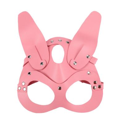 China Sexy Bondage Fun Flirting Mask Leather Sexy Cosplay Mask for sale