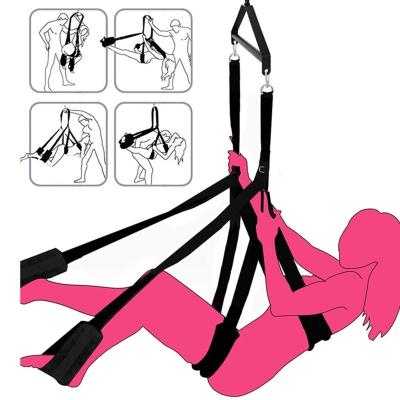 China Sexy Slave Adult Bondage Belt Kit For With Adjustable Sex Swing Straps 360 Degree Rotating Sex Swing Toys Sling for sale