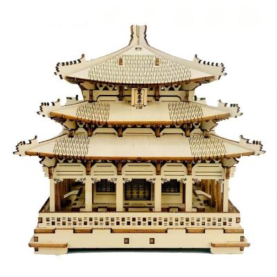 China Non-toxic / 3D Crafty Hands Craft Set Wooden 3D Puzzle Toy for sale