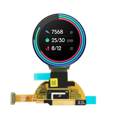 China Industrial Application / Smart Watch AMOLED Watch 1.2 Inch 390*390 Screen 1.2 Dots MIPI /SPI Round Circulation OLED Display WO22 Driver IC 24 Pins for sale