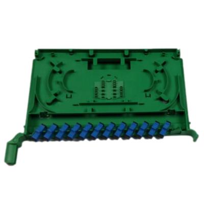 China High Efficiency V3.0 Integrated Splice Box Full Fiber Optic Splice Tray With SC Adapter for sale