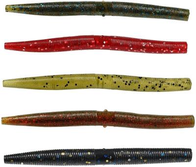 China For fishing soft wacky fishing lure 10pcs/bag 5inch 7.64g Mitul straight tail worm larva colors senko choice soft plastic worm lure for sale