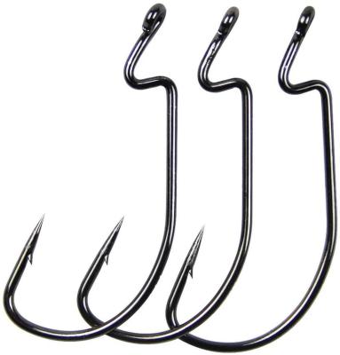 China Outdoor 1/0-5/0 Wide Activity 100pcs/bag 38105 Gaps Fishing Offset Worm Hooks Bait Hooks Set Fish Hook Bass For Fishing Lure for sale