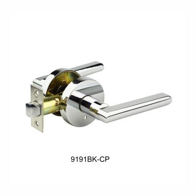 China Quick Release Satin Chrome Passage Bathroom Lever Industrial Tubular Light Duty Grade 2 Door Lock for sale