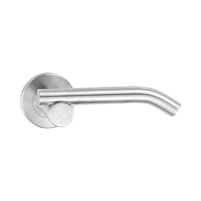 China Modern Door Handle Satin Stainless Steel Door Handle In Euro Standard for sale