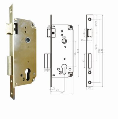 China Middle East Dubai 8532-45 High Quality Door Lock Body for sale