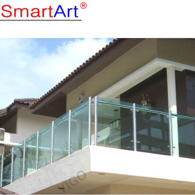 China Smartart 2022 Modern Home Wholesales Railing Glass Fence Railing for sale