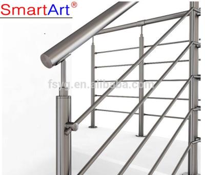 China Design And Customize Stainless Steel Stair Railing For Outdoor Steps for sale