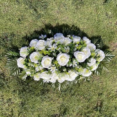 China Wholesale Low Price Eco-friendly Rose And Wildflowers Plant Decoration White 33 Artificial Flowers for sale